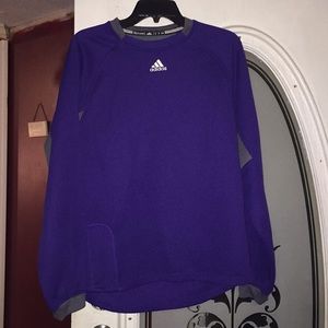 Purple adidas sweatshirt